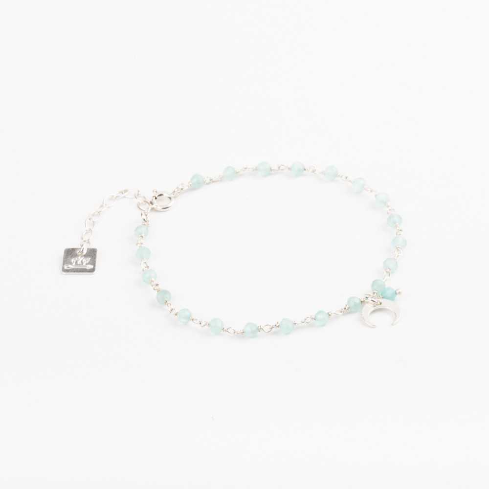 Bracelet Chaine Douceur - Amazonite & Lune - ESSENTIELS