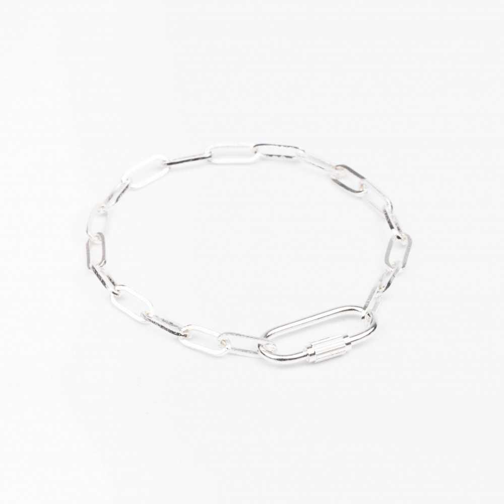 Bracelet Chaine Trombone - Mousqueton - ROXANE