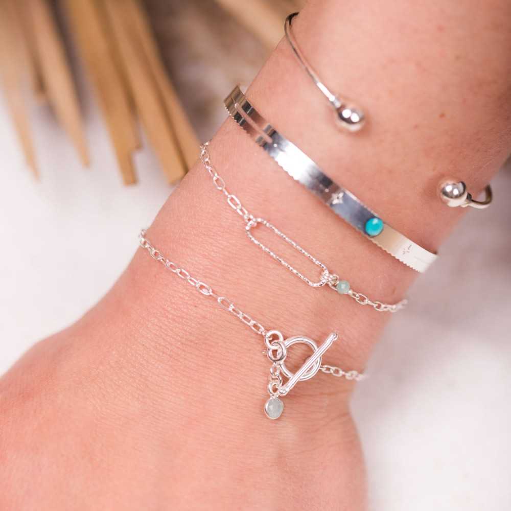 Bracelet Chaine - Charm Amazonite - MIA