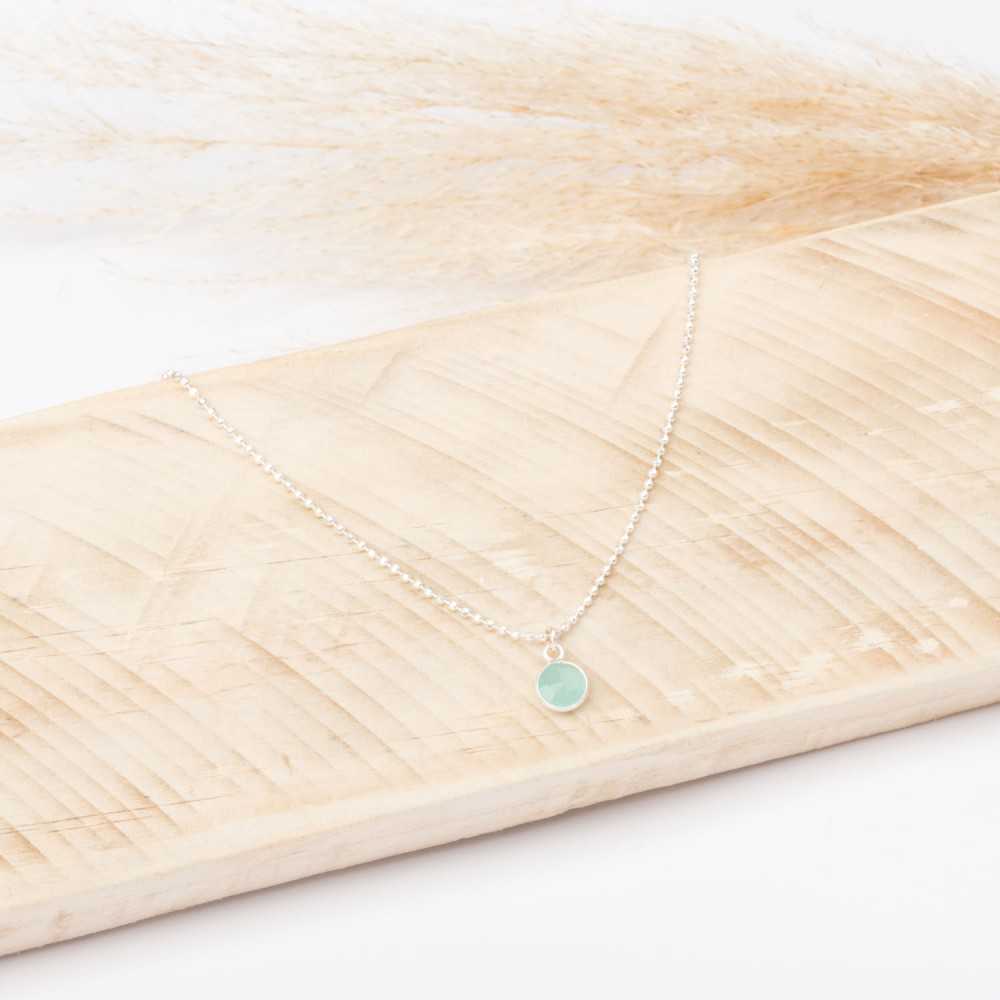 Collier Chaine Diamantée  - Amazonite - NINA