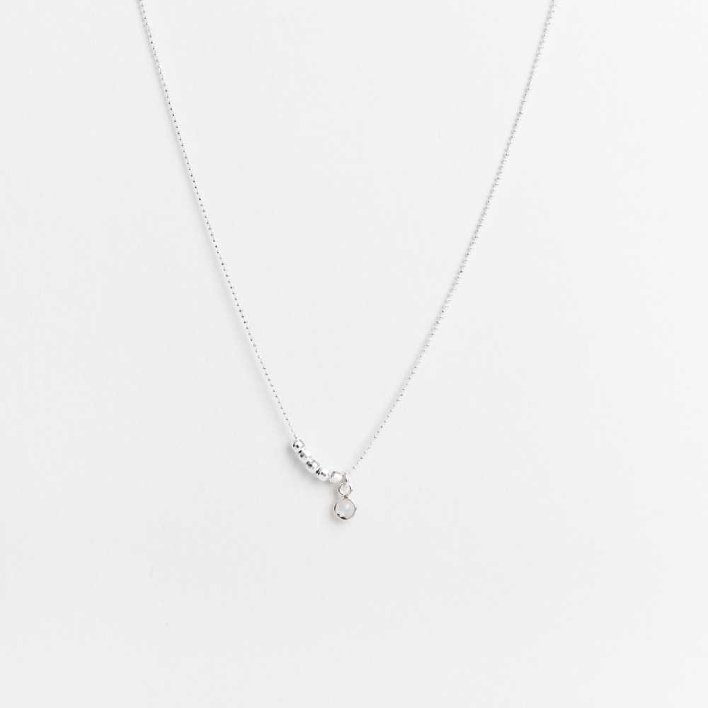 Collier Chaine Diamantée - Pierre de Lune - ISA