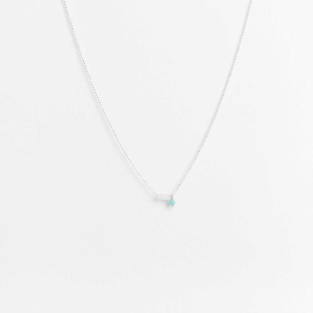 Collier Chaine Diamantée - Amazonite - LAURY
