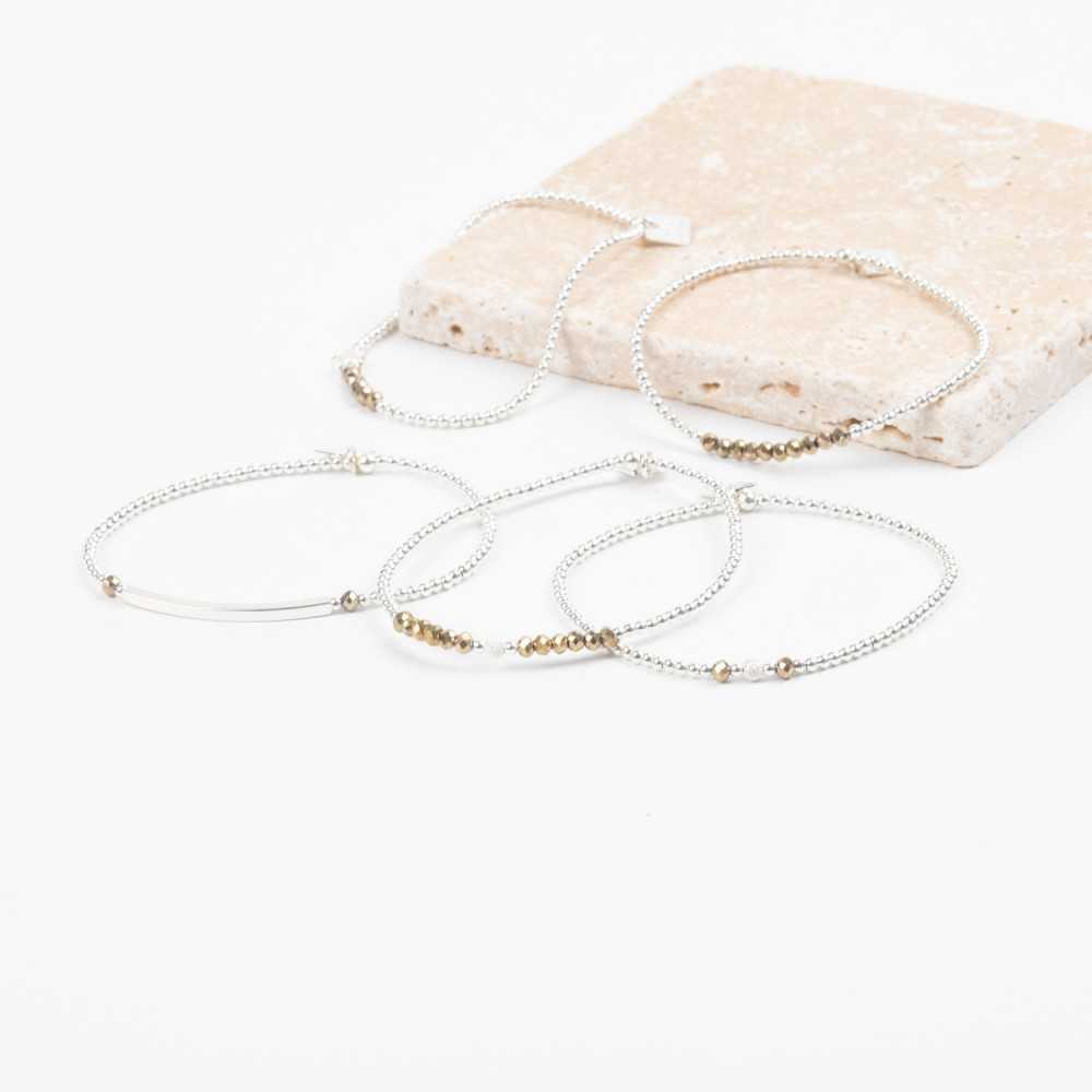 Bracelet Perle argent - Doré - SUBTIL