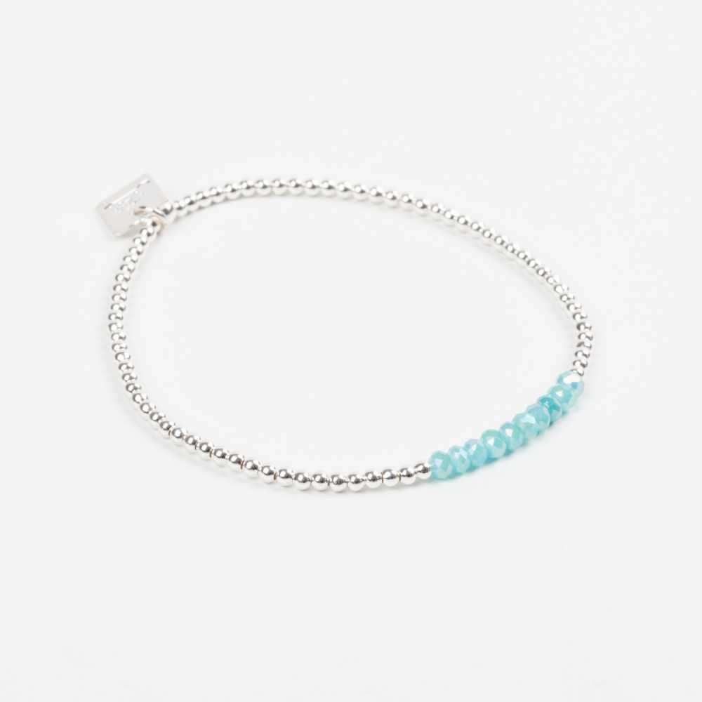 Bracelet Perle argent - Turquoise - SUBTIL