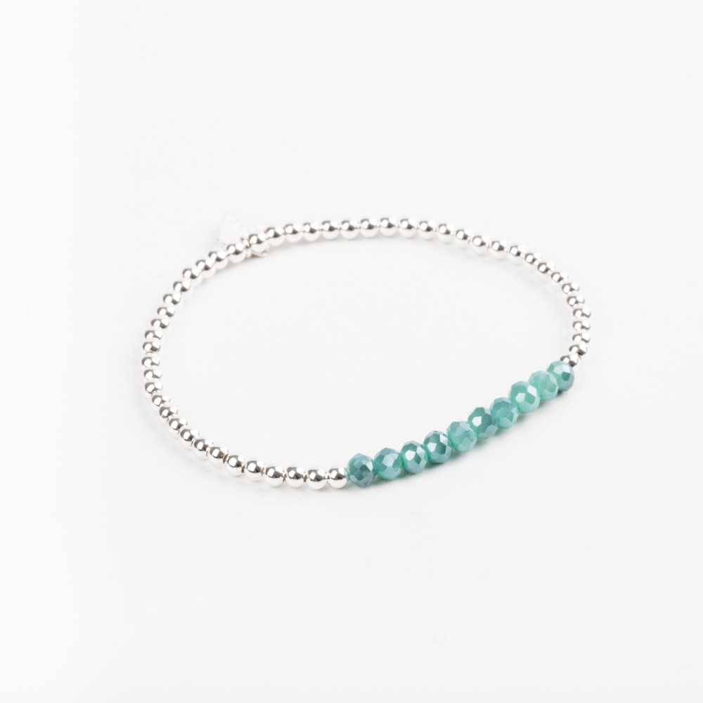Bracelet Perle argent - Turquoise - INCONTOURNABLE