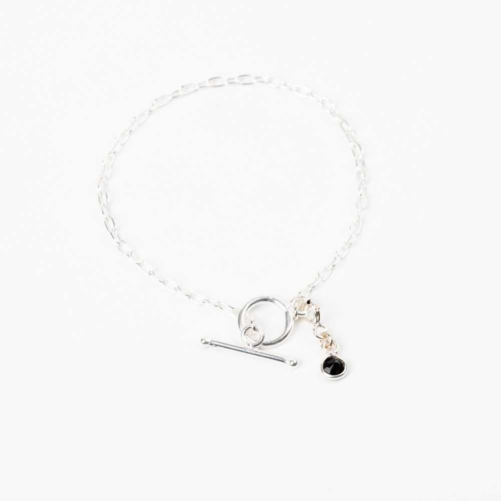 Bracelet Chaine - Charm Onyx - MIA