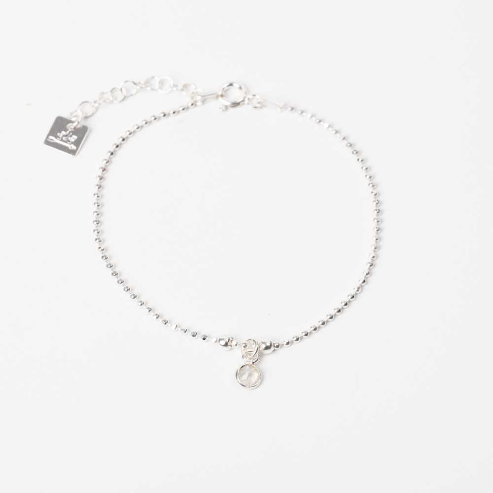 Bracelet Chaine Diamantée - Pierre de Lune - NINA