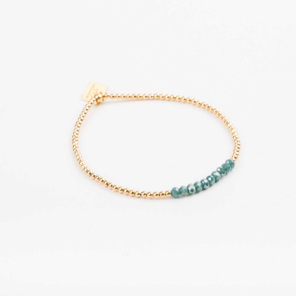 Bracelet Perle - Bleu Canard - SUBTIL
