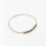 Bracelet - Perle - Cristaux - Doré - Argent 925 - INCONTOURNABLE