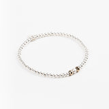 Bracelet - Perle - Cristaux - Doré - Argent 925 - INCONTOURNABLE