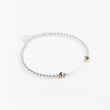 Bracelet - Perle - Cristaux - Doré - Argent 925 - INCONTOURNABLE
