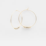 Boucles d'oreilles - Créole - Cristal - Plaqué or - INCONTOURNABLE