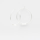 Boucles d'oreilles - Créoles - Cristal - Plaqué argent - INCONTOURNABLE