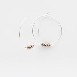 Boucles d'oreilles - Créoles - Cristal - Plaqué argent - INCONTOURNABLE