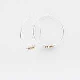 Boucles d'oreilles - Créoles - Cristal - Plaqué argent - INCONTOURNABLE