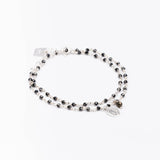 Bracelet double rang - Hématite - Madone - Argent - ESSENTIELS