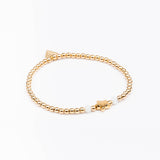 Bracelet - Perle - Cristaux - Blanc - Plaqué or - INCONTOURNABLE