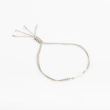 Bracelet - Cordon kaki - Plaqué argent - OSMOSE