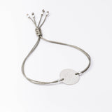 Bracelet - Cordon kaki - Plaqué argent - OSMOSE