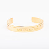 Bracelet - Jonc - Effilé - Plaqué or - QUI-SUIS-JE