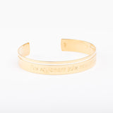 Bracelet - Jonc - Effilé - Plaqué or - QUI-SUIS-JE