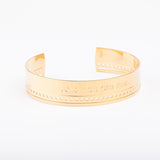 Bracelet - Jonc - Poinçon - Plaqué or - QUI-SUIS-JE