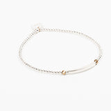 Bracelet - Perle - Cristaux - Doré - Argent - SUBTIL