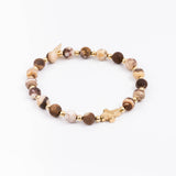 Bracelet - Pierre- Jaspe - Plaqué or - MAYA