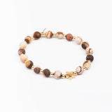 Bracelet - Pierre- Jaspe - Plaqué or - MAYA