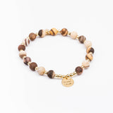 Bracelet - Pierre- Jaspe - Plaqué or - MAYA