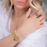 Bracelet - Perle - Pampille - Plaqué or - SUBTIL
