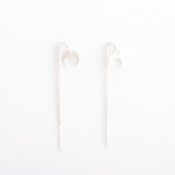 Boucles d'oreilles Chainette - Pampille - Plaqué Argent - JADE