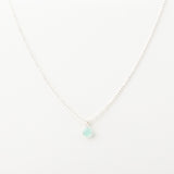Collier - Chaîne diamantée  - Amazonite - Argent - NINA