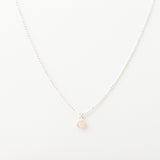 Collier - Chaîne diamantée  - Quartz Rose - Argent - NINA