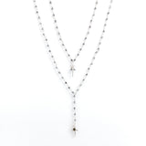 Collier - Finesse - Croix - Hématite - Argent - ESSENTIELS