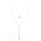 Collier - Finesse - Cesar - Agate blanche - Argent - ESSENTIELS