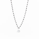 Collier - Finesse - Cesar - Onyx - Argent - ESSENTIELS