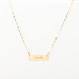 Collier Chaine Trombone - Plaque Recto Verso - QUI-SUIS-JE