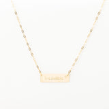 Collier Chaine Trombone - Plaque Recto Verso - QUI-SUIS-JE