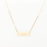 Collier Chaine Trombone - Plaque Recto Verso - QUI-SUIS-JE