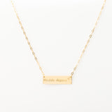 Collier Chaine Trombone - Plaque Recto Verso - QUI-SUIS-JE