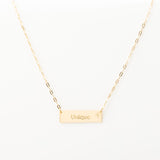 Collier Chaine Trombone - Plaque Recto Verso - QUI-SUIS-JE