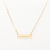 Collier Chaine Trombone - Plaque Recto Verso - QUI-SUIS-JE