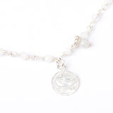 Collier - Finesse - Cesar - Agate blanche - Argent - ESSENTIELS