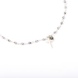 Collier - Finesse - Croix - Hématite - Argent - ESSENTIELS