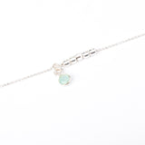 Collier - Chaine diamantée - Amazonite - Argent 925 - ISA