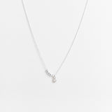 Collier - Chaine diamantée - Pierre de Lune - Argent 925 - ISA