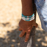 Bracelet homme - Magnésite - Argent - KANOPUS