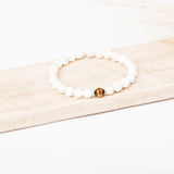 Bracelet homme - Oeil de tigre - Magnésite - Argent - MENKA