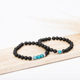 Bracelet homme - Onyx - Apatite - Argent - MERES